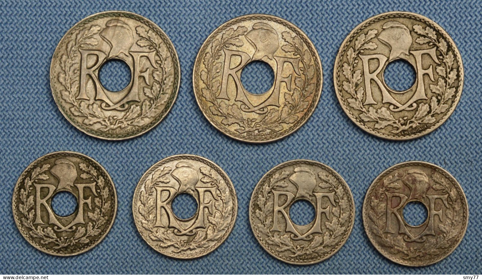 France • Lot Lindauer  7x • Including Some Scarcer Coins • See Details • [24-600] - Autres & Non Classés