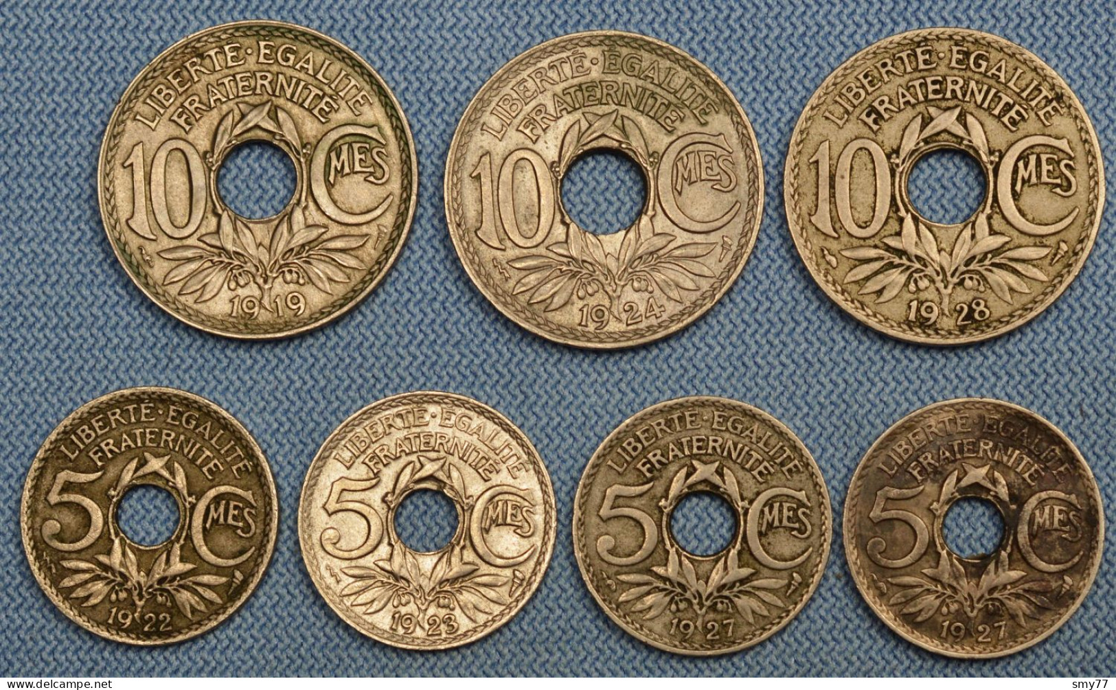 France • Lot Lindauer  7x • Including Some Scarcer Coins • See Details • [24-600] - Andere & Zonder Classificatie