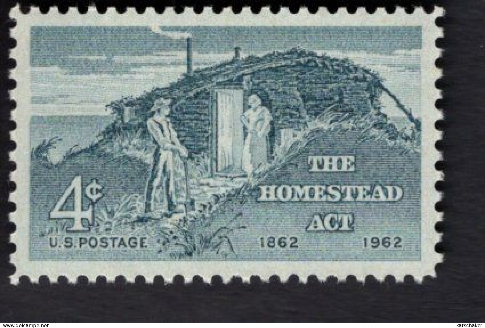 204506988 1962 SCOTT 1198 (XX) POSTFRIS MINT NEVER HINGED - Homestead Act - Ongebruikt