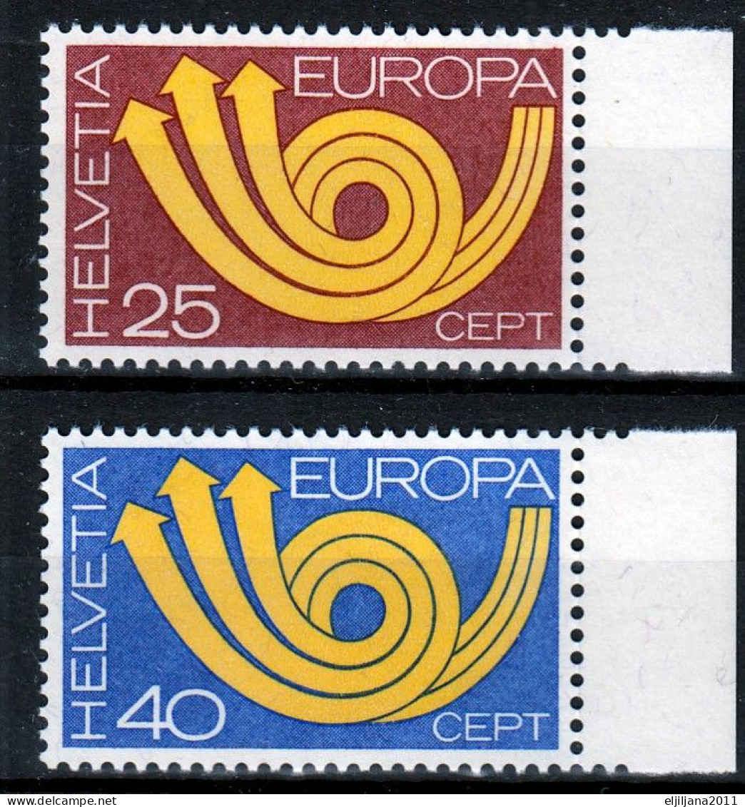 Switzerland / Helvetia / Schweiz / Suisse 1973 ⁕ Europa Cept Mi.994-995 ⁕ 2v MNH - Neufs