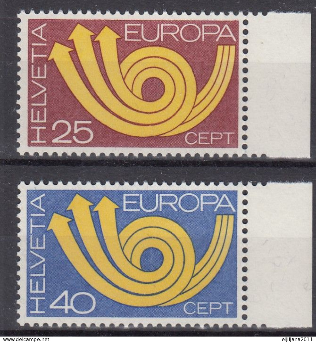 Switzerland / Helvetia / Schweiz / Suisse 1973 ⁕ Europa Cept Mi.994-995 ⁕ 2v MNH - Neufs