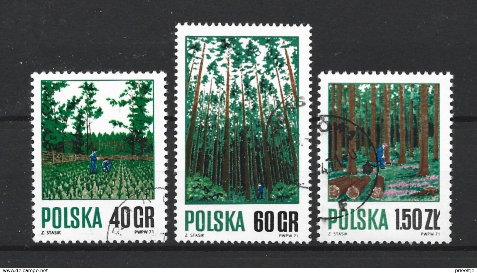 Poland 1971 Forest Y.T. 1914/1916 (0) - Used Stamps