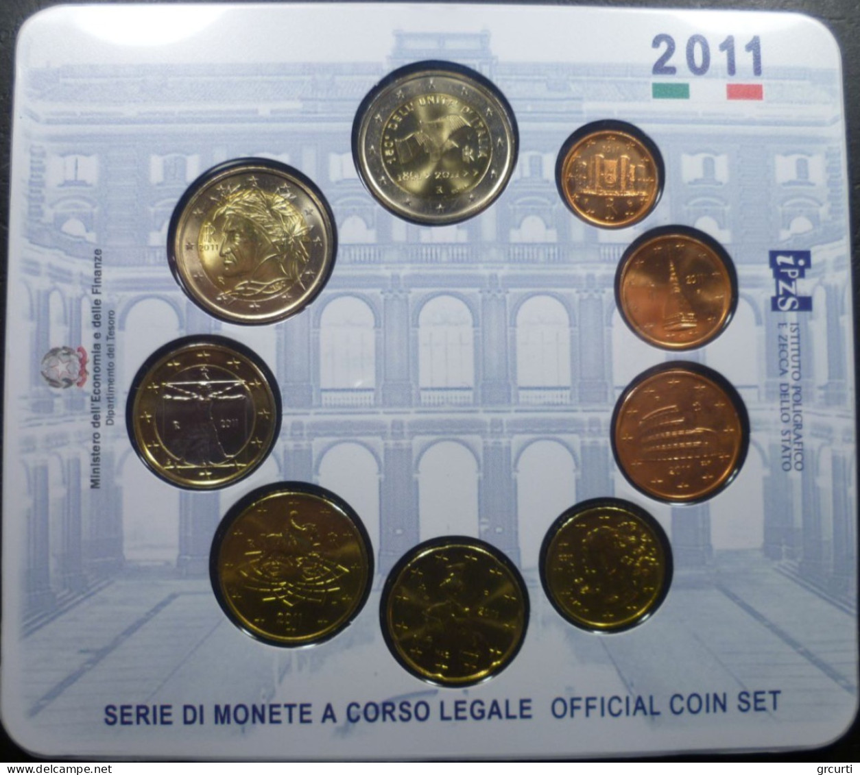 Italia - 2011 - Serie Divisionale - Con 2€ Commemorativa Unità D'Italia - Italy