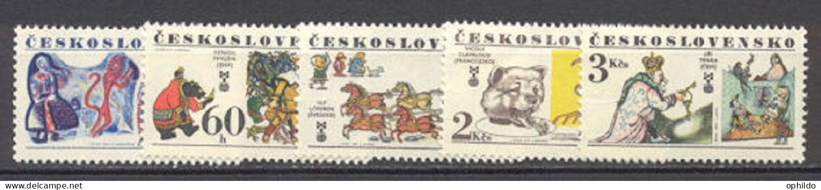 Tchéco  Yvert   2227/2231   * *  TB - Unused Stamps