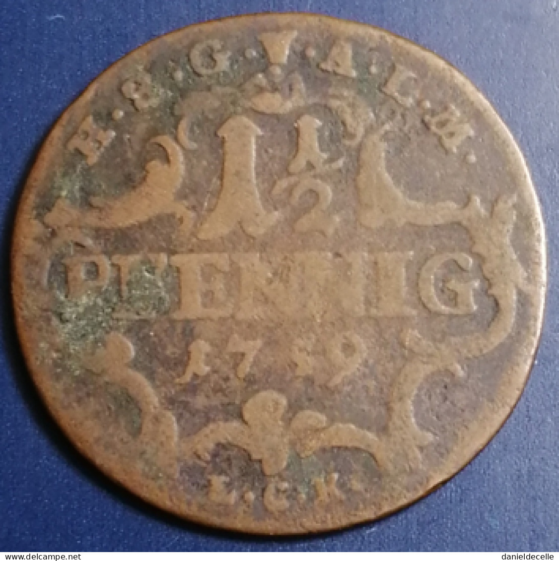 1,5 Pfennig Saxe Gotha Altenbourg 1759 (Allemagne) - Groschen & Andere Kleinmünzen