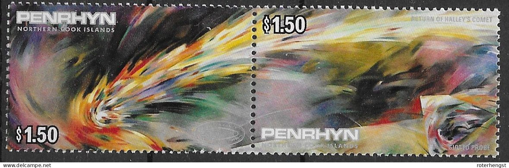 Penrhyn Set Mnh ** 1986 6 Euros - Penrhyn