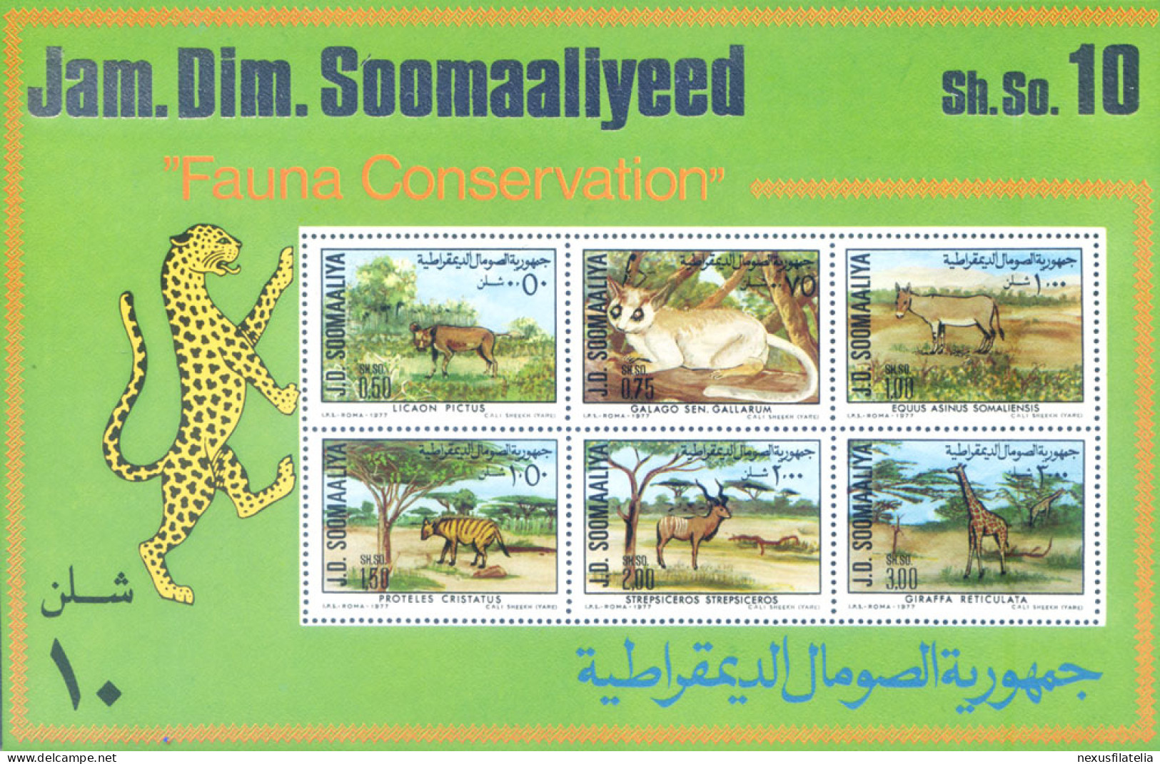 Fauna Protetta 1977. - Somalia (1960-...)