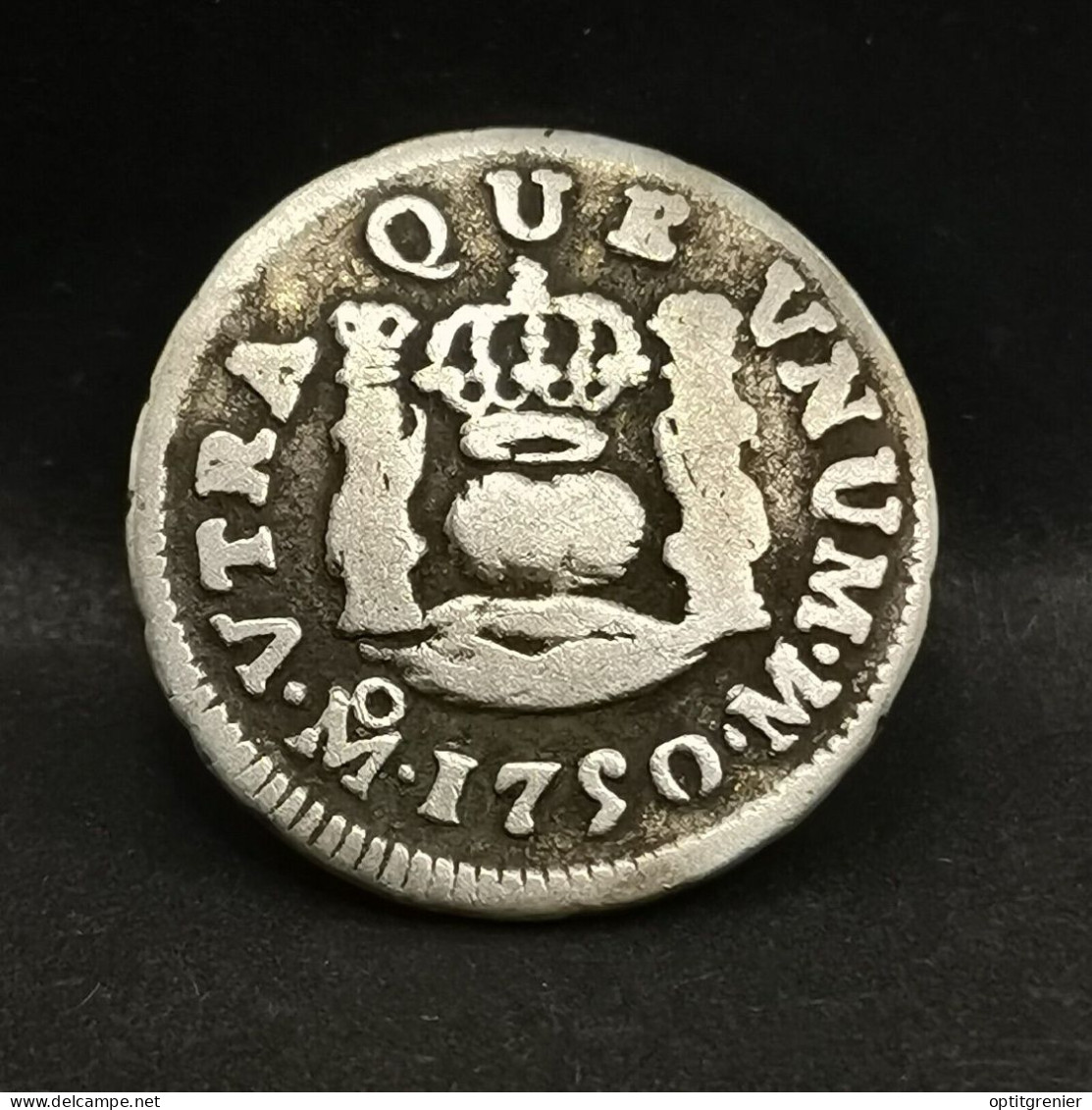 1/2 REAL ARGENT MEXICO 1750 FERNADO VI COLONIALE MEXIQUE / NOUVELLE ESPAGNE - Mexique