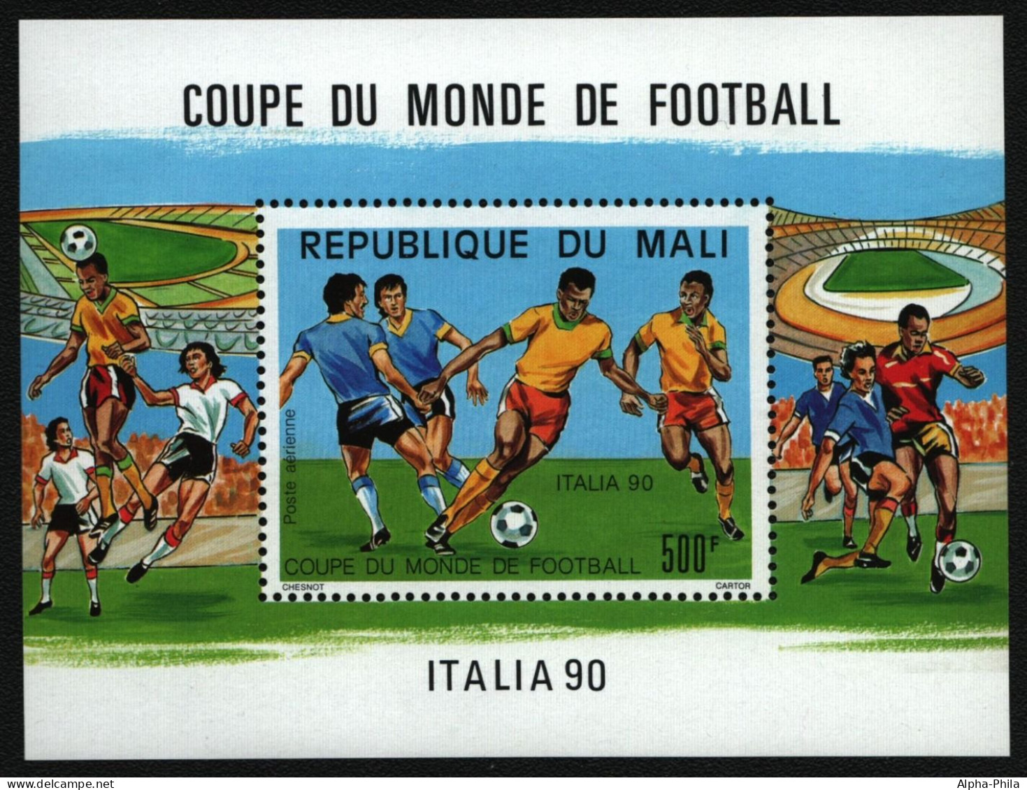 Mali 1990 - Mi-Nr. Block 28 ** - MNH - Fußball / Soccer - Mali (1959-...)