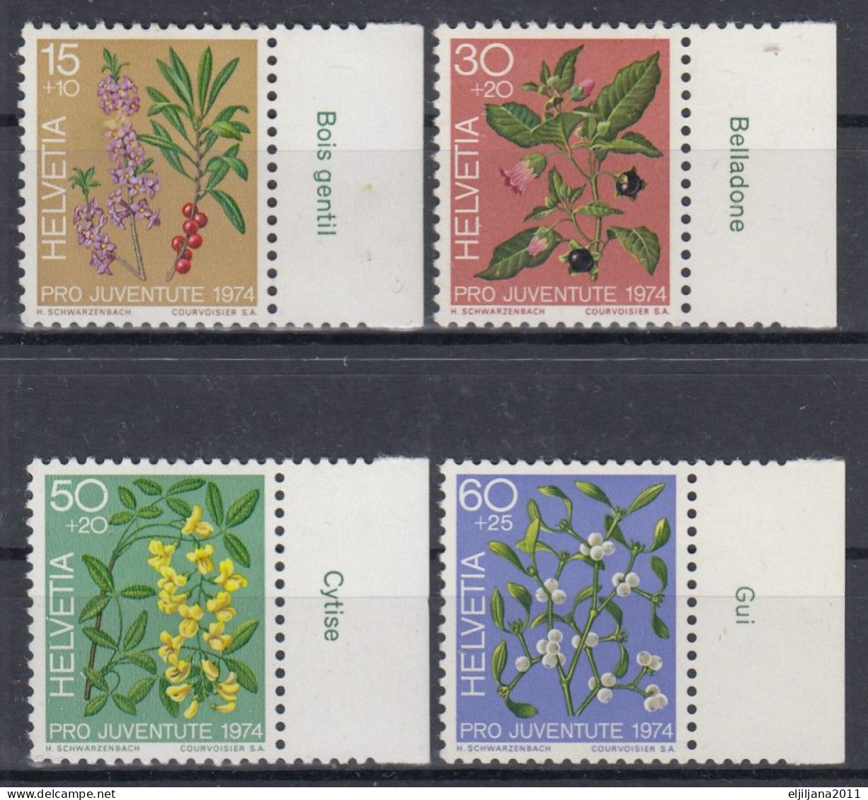 Switzerland / Helvetia / Schweiz / Suisse 1974 ⁕ Pro Juventute Mi.1042-1045 ⁕ 4v MNH - Unused Stamps