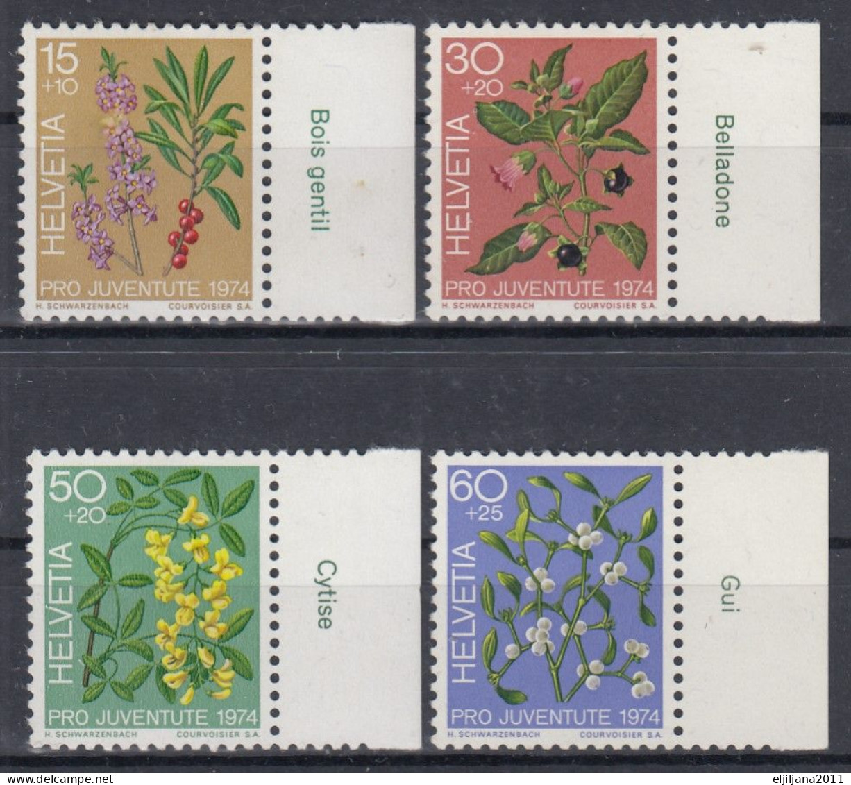 Switzerland / Helvetia / Schweiz / Suisse 1974 ⁕ Pro Juventute Mi.1042-1045 ⁕ 4v MNH - Neufs