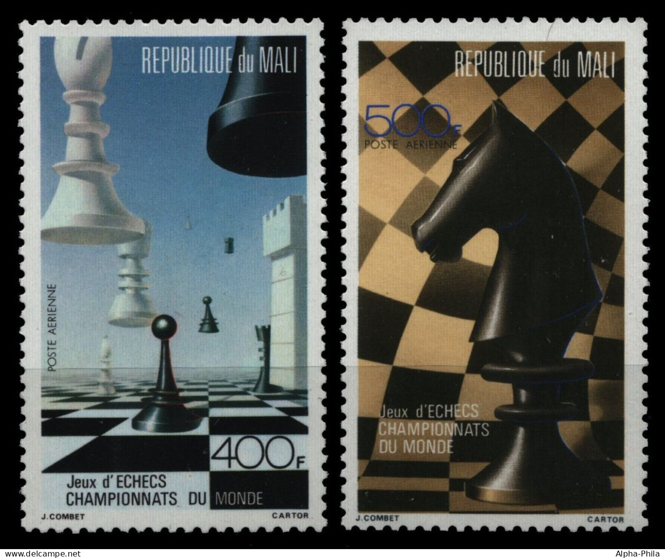 Mali 1986 - Mi-Nr. 1073-1074 ** - MNH - Schach / Chess - Malí (1959-...)