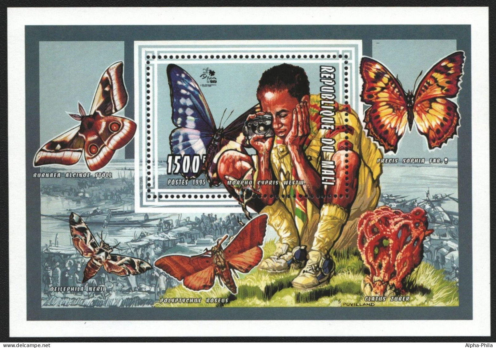 Mali 1995 - Mi-Nr. Block 69 A ** - MNH - Schmetterlinge / Butterflies - Mali (1959-...)