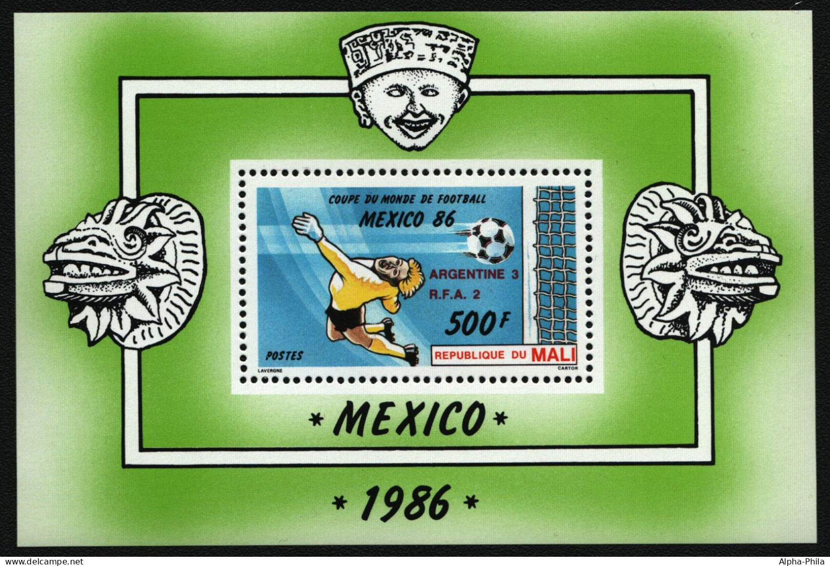 Mali 1986 - Mi-Nr. Block 27 ** - MNH - Fußball / Soccer - Mali (1959-...)