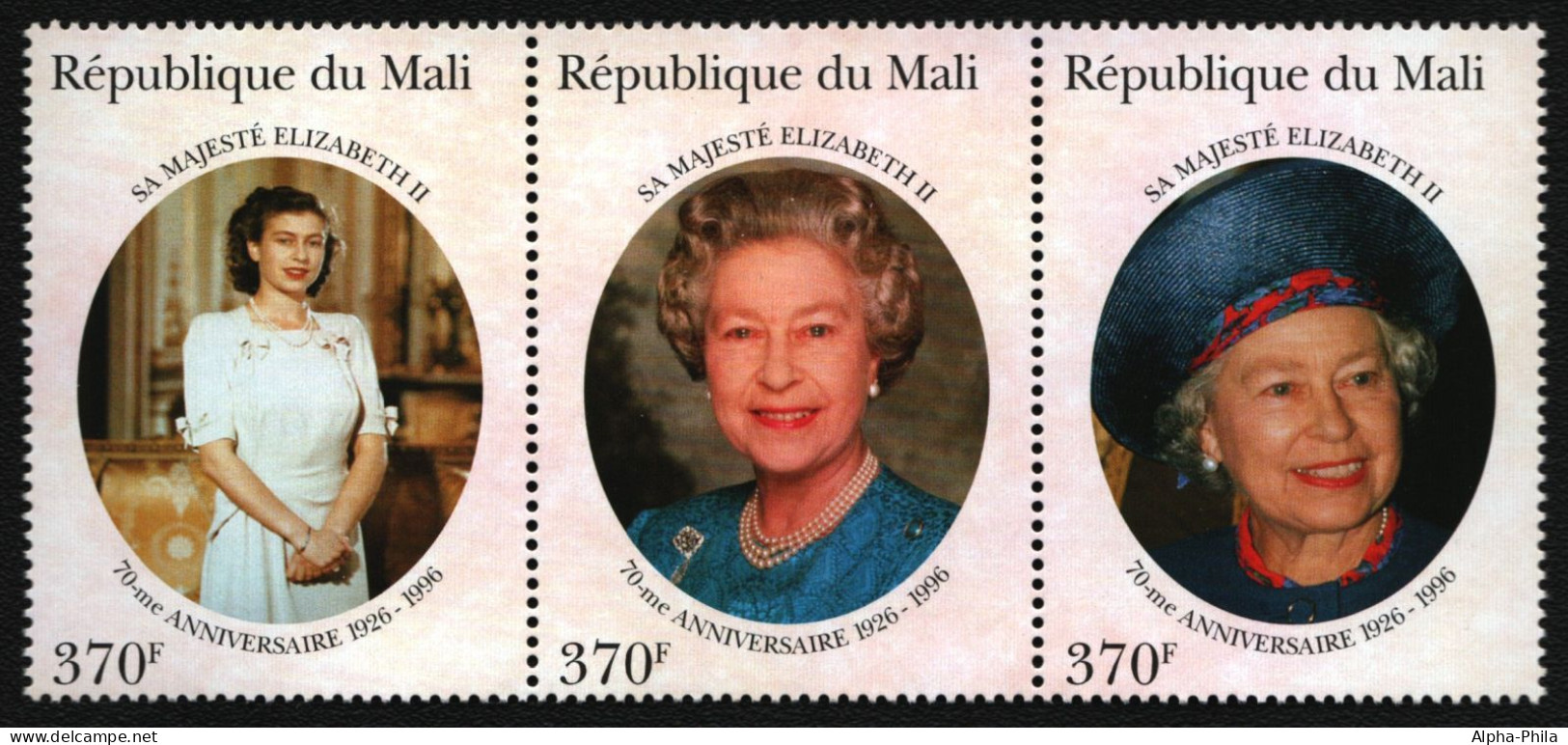 Mali 1996 - Mi-Nr. 1605-1607 ** - MNH - Queen Elizabeth II - Malí (1959-...)