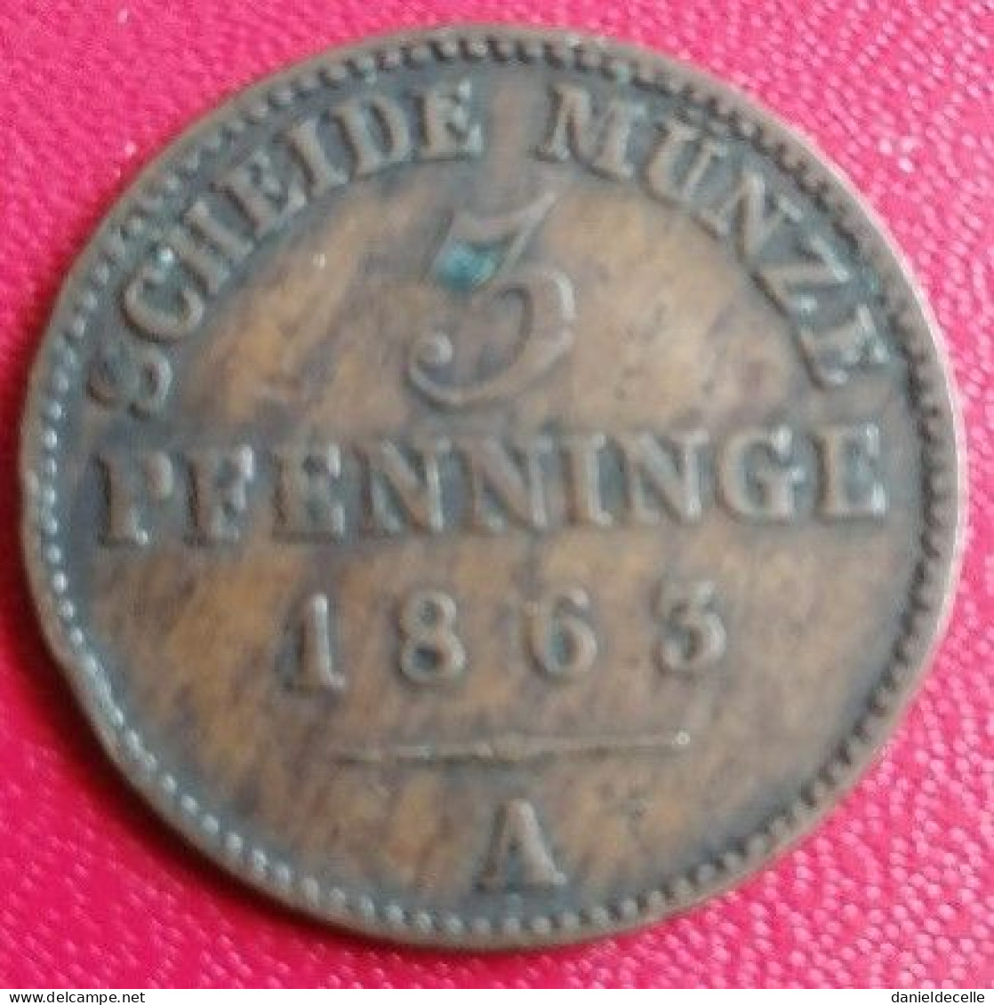 3 Pfennig Allemagne Prusse 1863 A (Berlin) - Groschen & Andere Kleinmünzen