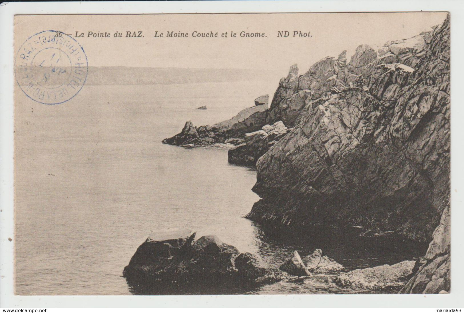 PLOGOFF - FINISTERE - LA POINTE DU RAZ - LE MOINE COUCHE ET LE GNOME - Plogoff