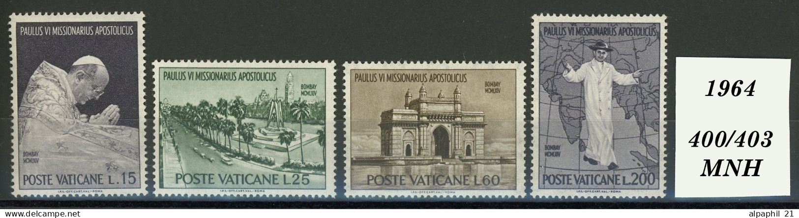 Città Del Vaticano: Pope Paul At Prayer, 1964 - Unused Stamps