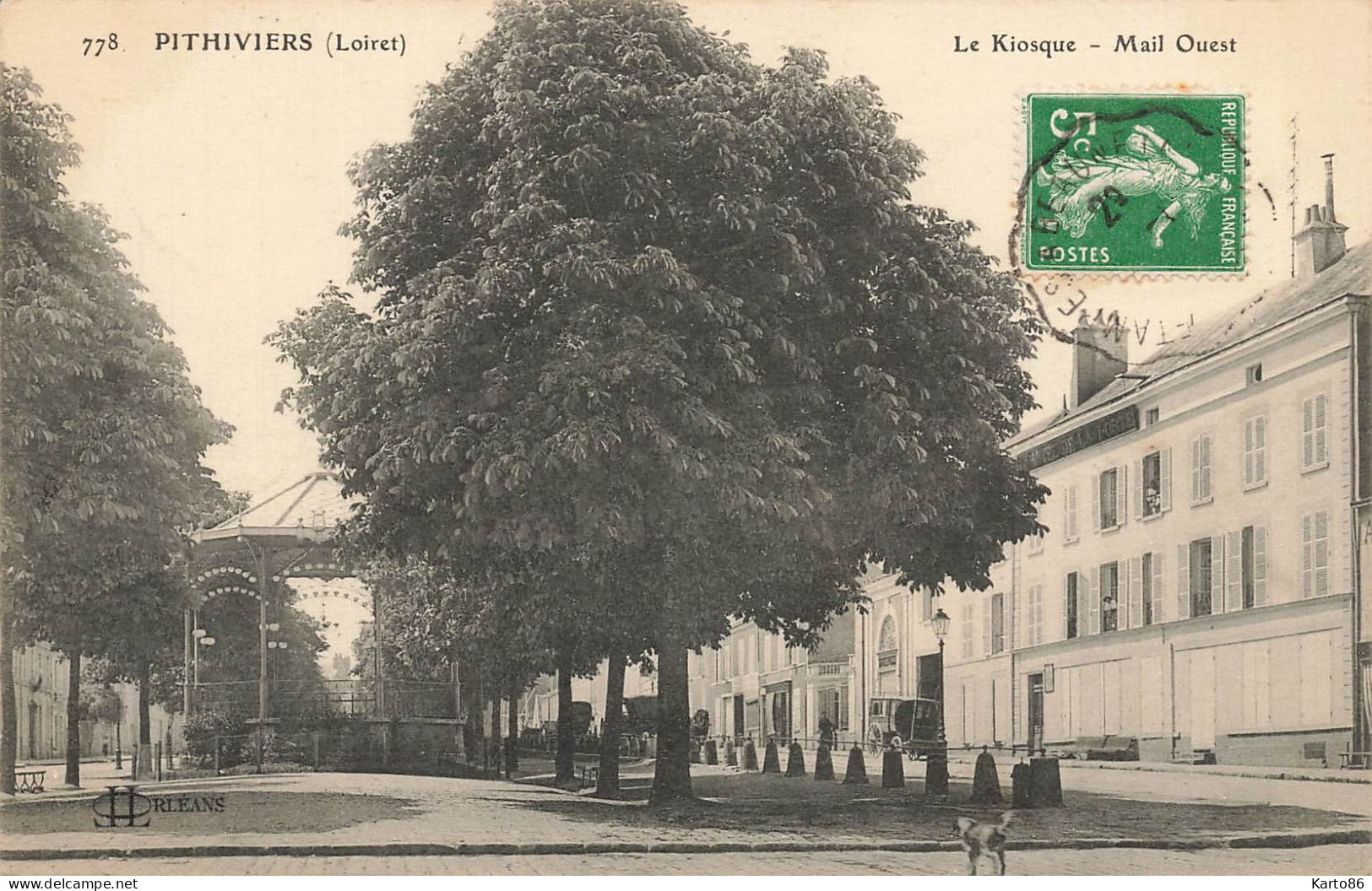 Pithiviers * Place Mail Ouest * Le Kiosque à Musique - Pithiviers