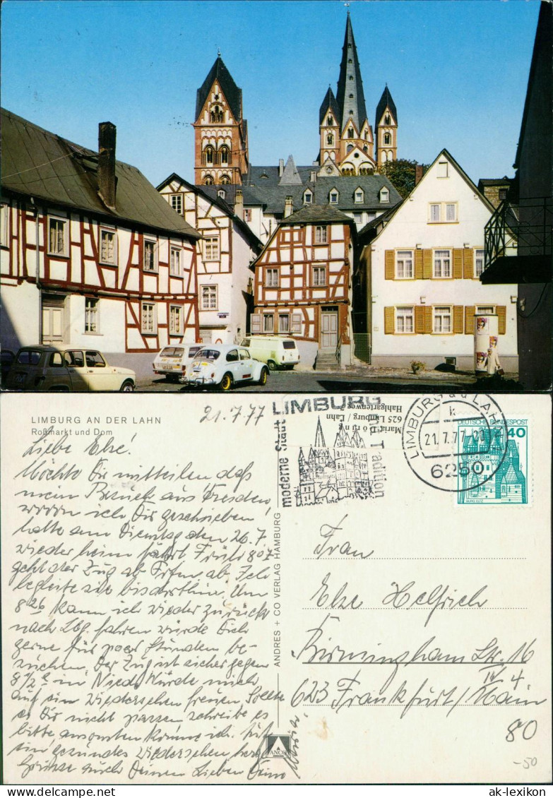 Limburg (Lahn) Romarkt Und Dom, Autos U.a. Volkswagen VW Käfer 1977 - Limburg