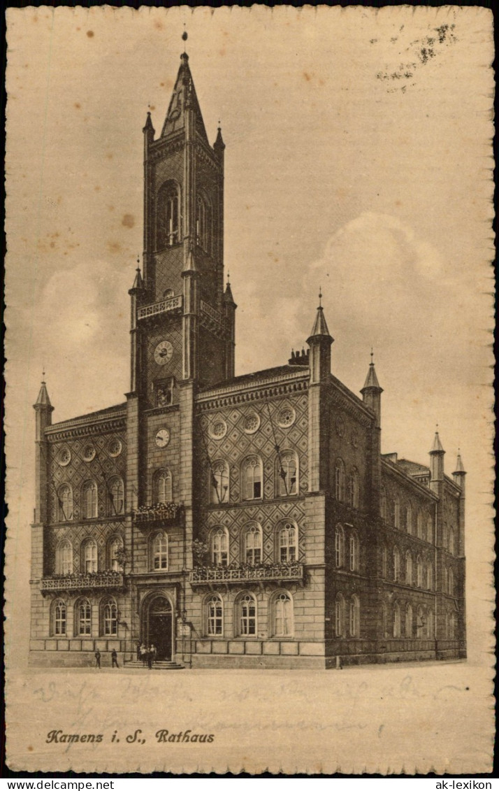 Ansichtskarte Kamenz Kamjenc Rathaus (Town Hall Building) 1918 - Kamenz