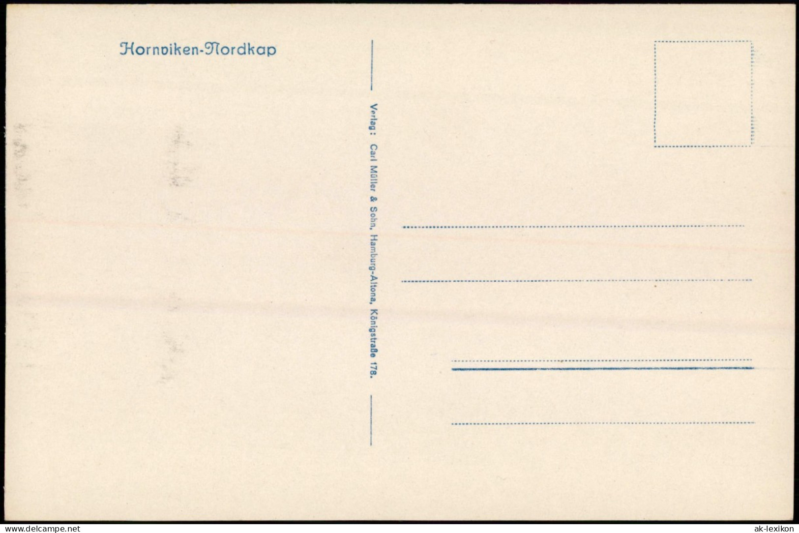 Nordkap Davvinjárgga Hornviken-Nordkap, Bucht Fjord Schiffe 1930 - Norvegia