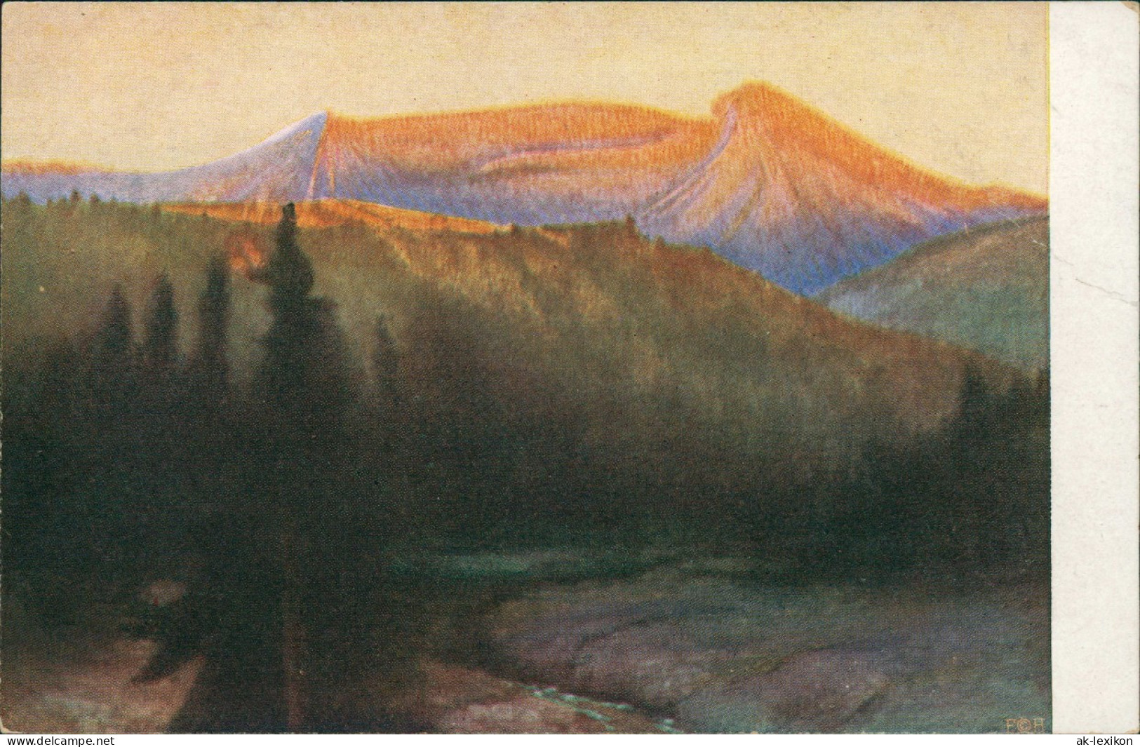 Künstlerkarte "Die Schlafende Brünnhilde" (Nibelungenhalle Zu Königswinter) 1920 - Malerei & Gemälde