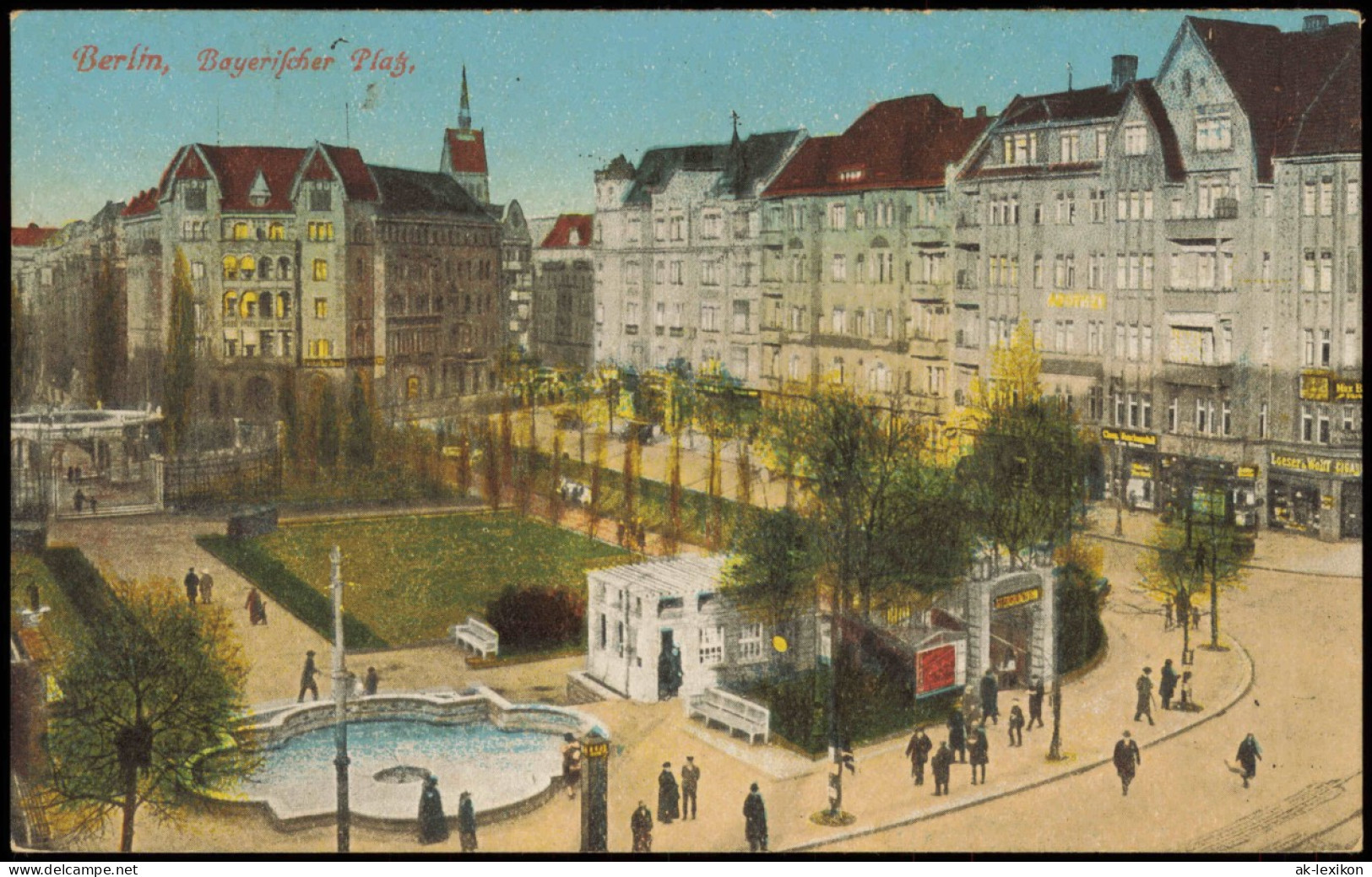 Ansichtskarte Schöneberg-Berlin Bayerischer Platz, Beleuchtet 1927 - Schoeneberg