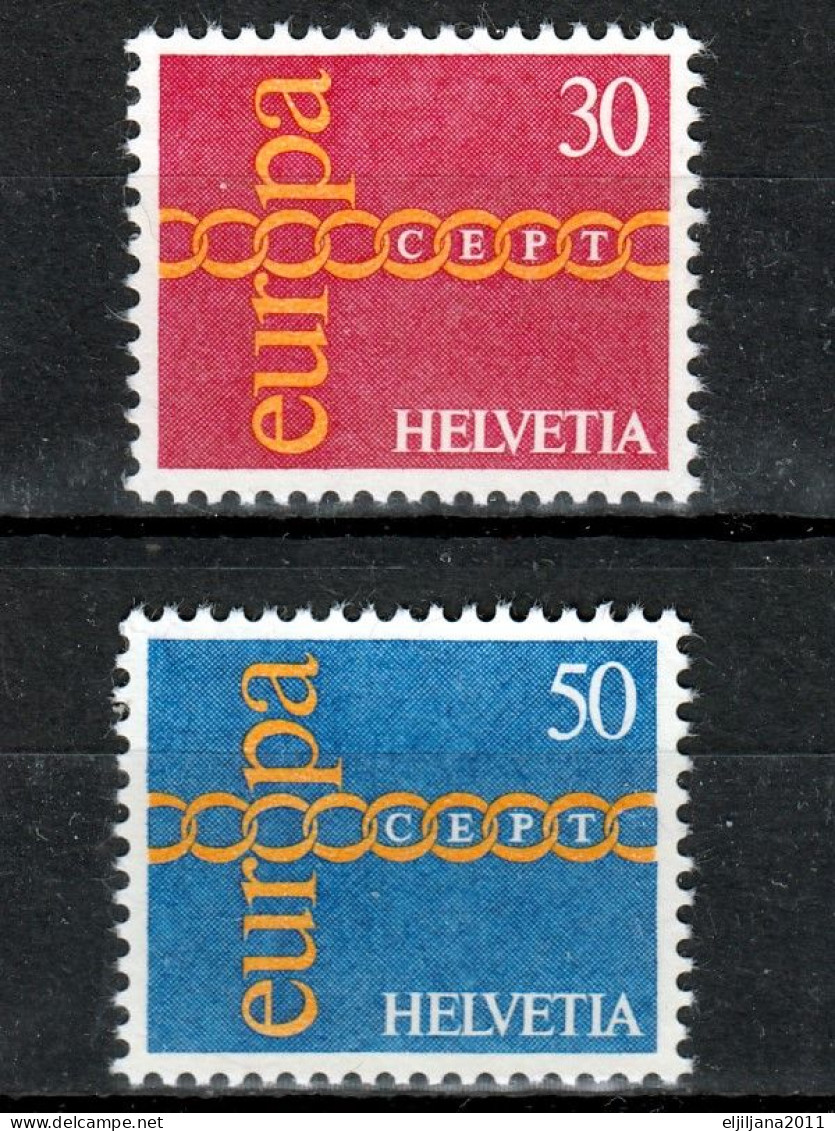 Switzerland / Helvetia / Schweiz / Suisse 1971 ⁕ Europa Cept Mi.947-948 ⁕ 2v MNH - Ongebruikt