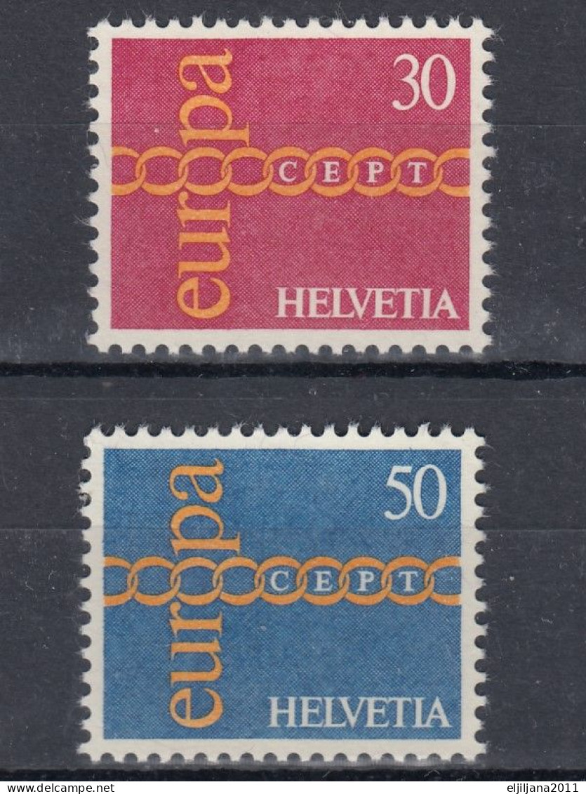 Switzerland / Helvetia / Schweiz / Suisse 1971 ⁕ Europa Cept Mi.947-948 ⁕ 2v MNH - Ungebraucht