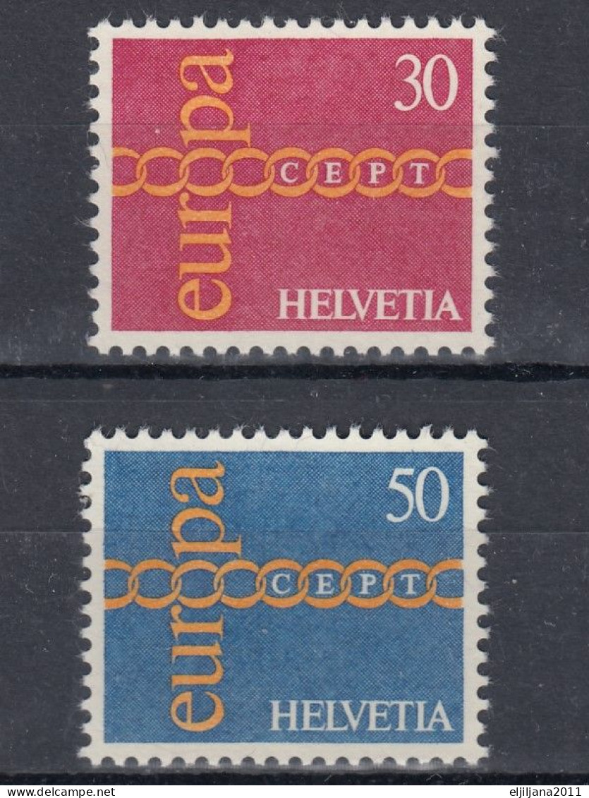 Switzerland / Helvetia / Schweiz / Suisse 1971 ⁕ Europa Cept Mi.947-948 ⁕ 2v MNH - Neufs