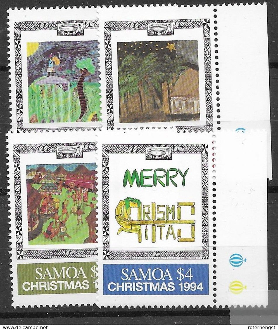 Samoa Set Mnh ** 1994 8 Euros - Samoa