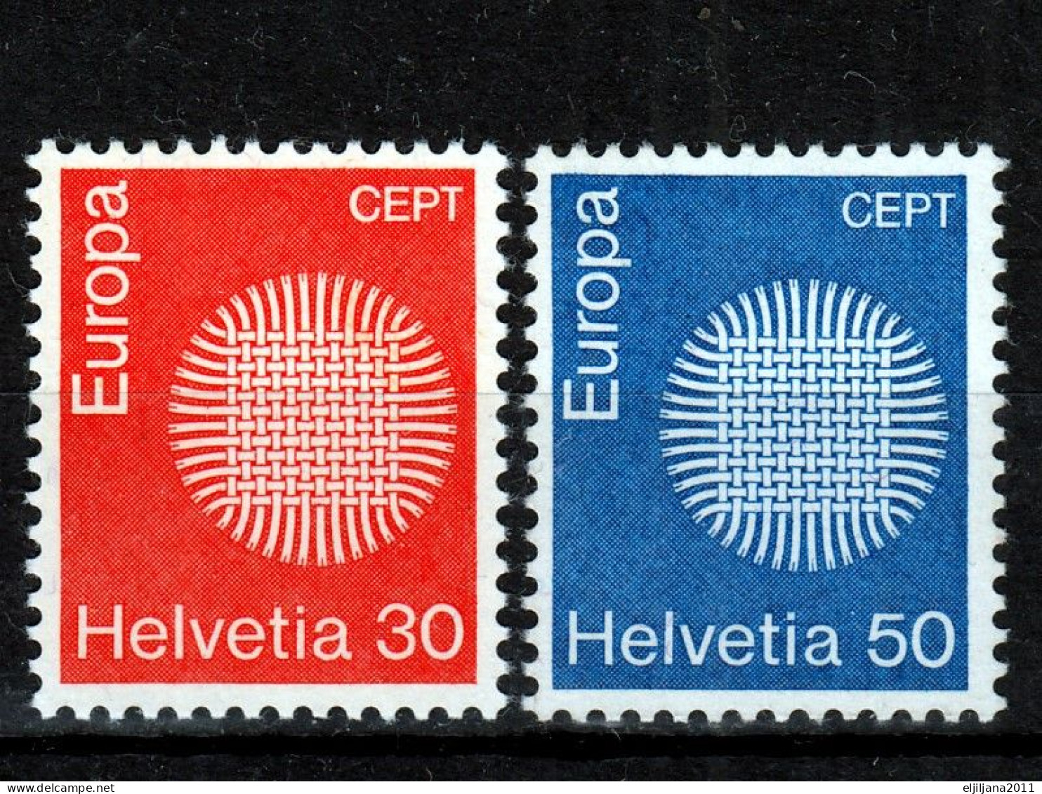 Switzerland / Helvetia / Schweiz / Suisse 1970 ⁕ Europa Cept Mi.923-924 ⁕ 2v MNH - Nuovi