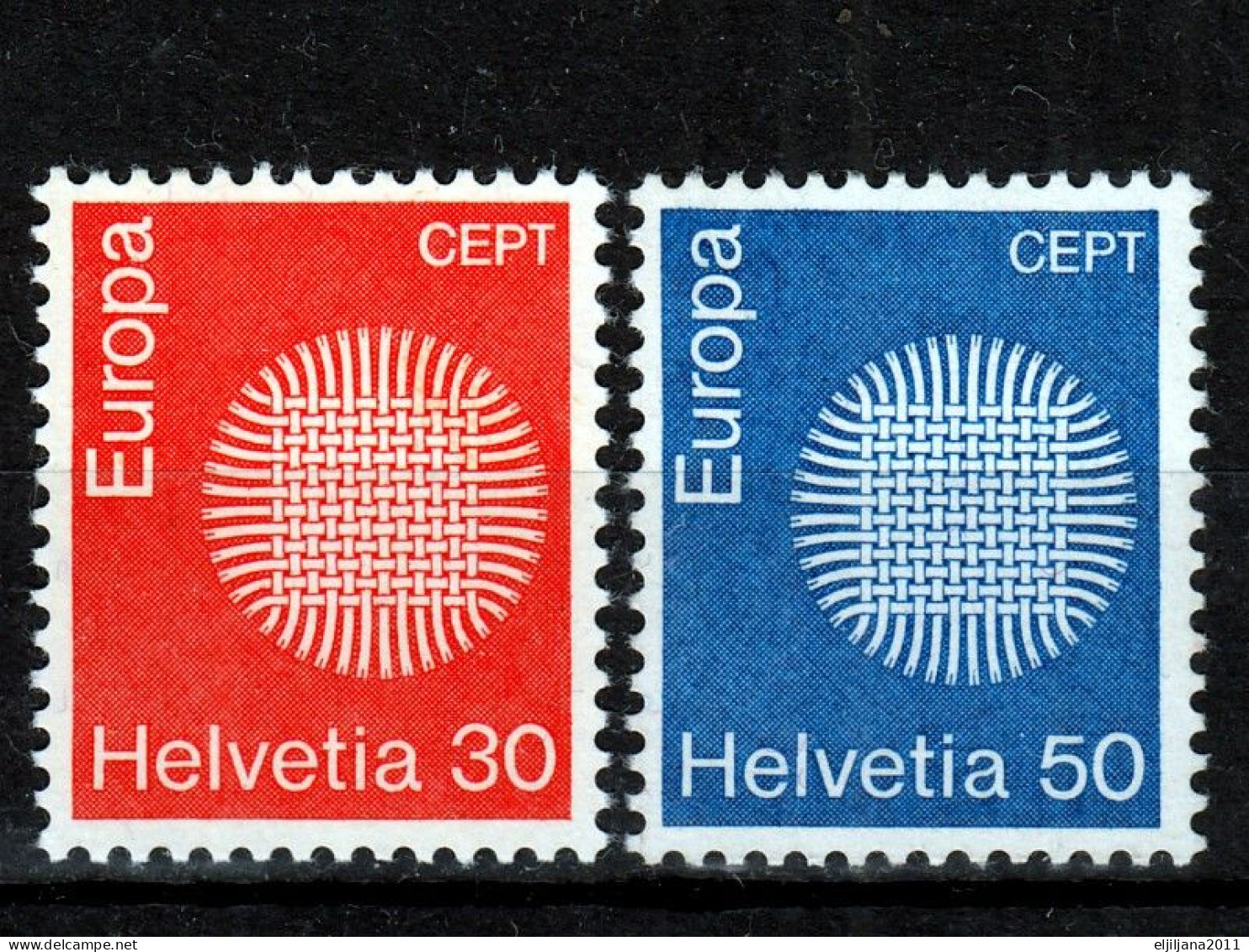 Switzerland / Helvetia / Schweiz / Suisse 1970 ⁕ Europa Cept Mi.923-924 ⁕ 2v MNH - Unused Stamps