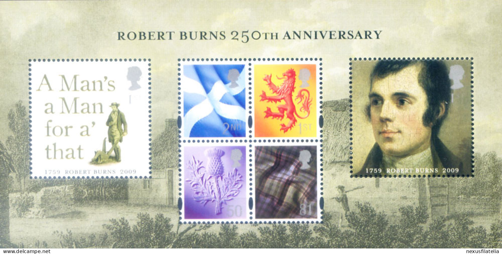 Robert Burns 2009. - Blocchi & Foglietti