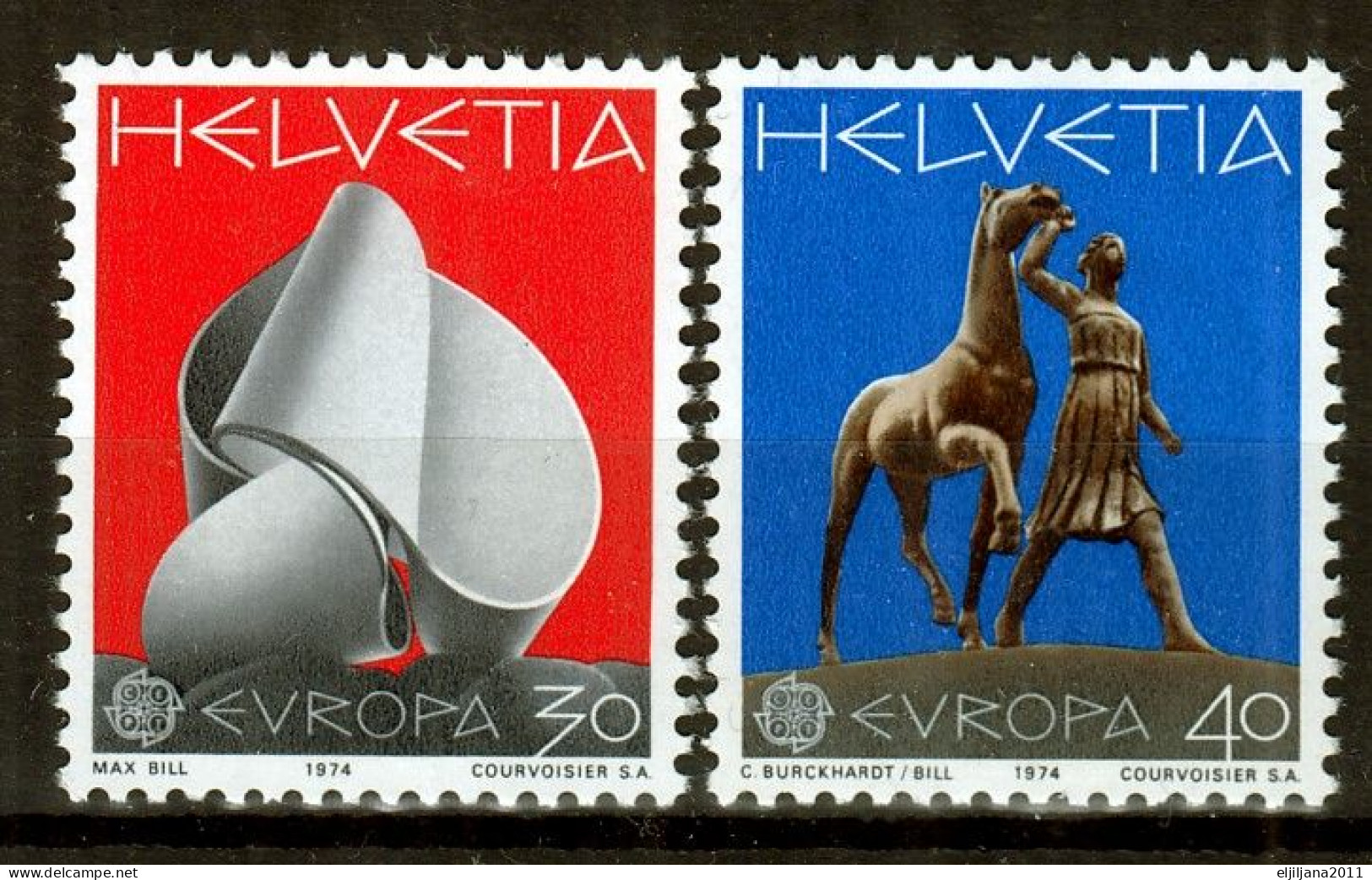 Switzerland / Helvetia / Schweiz / Suisse 1974 ⁕ Europa Cept Mi.1029/30 ⁕ 2v MNH - Unused Stamps