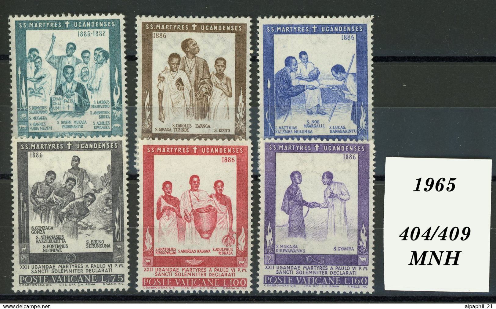 Città Del Vaticano: St. Joseph Moukasa, 1965 - Unused Stamps