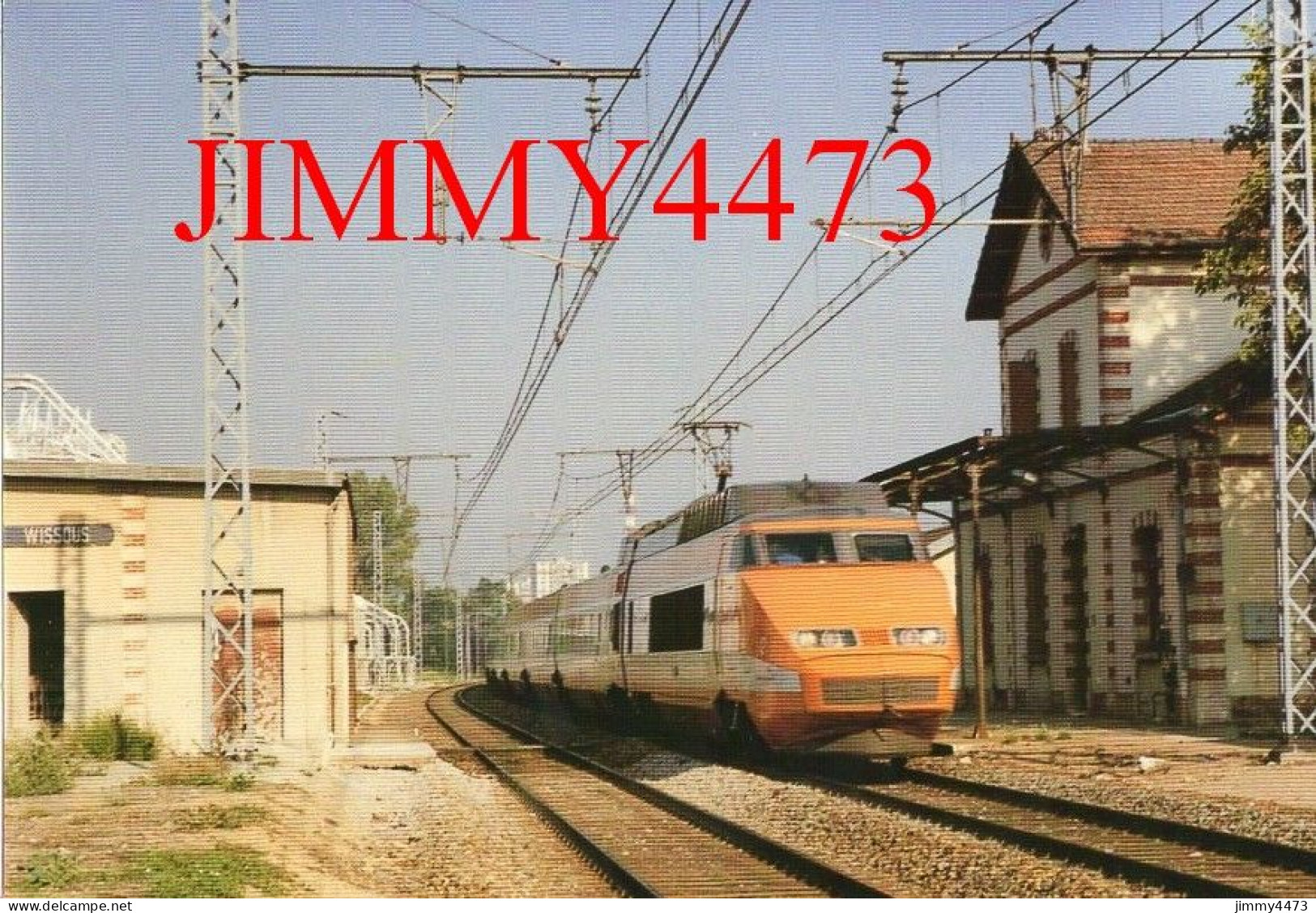 CPM - WISSOUS ( Essonne ) Passage Du TGV Sud-Est 530 Rame N° 12 En 1991 - Photo Maurice BERNACKI - Gares - Avec Trains