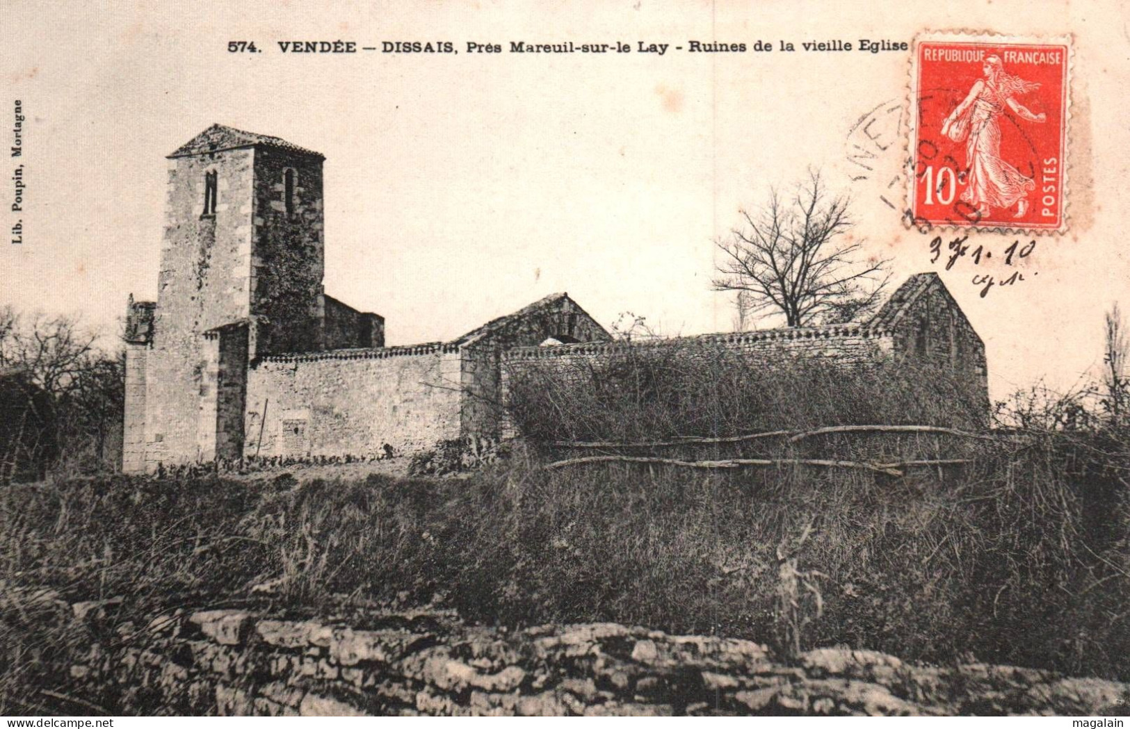 Dissais : Ruines De La Vieille église - Mareuil Sur Lay Dissais