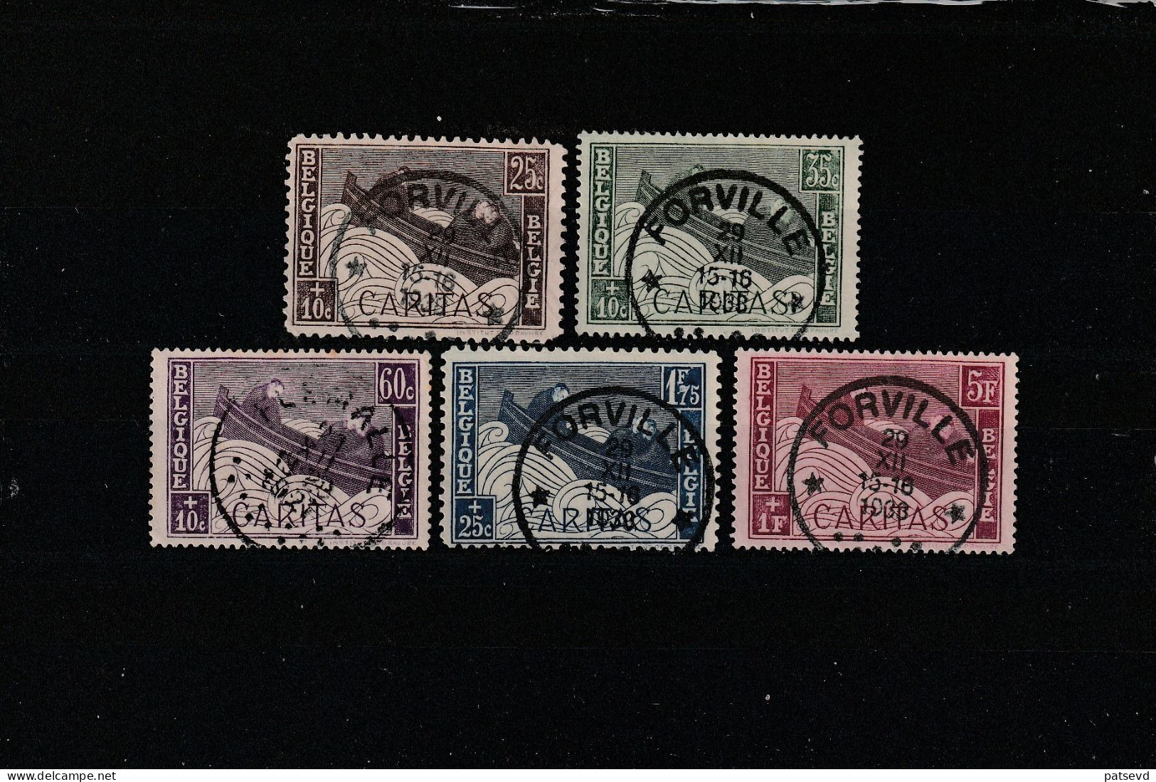 249/253 Barquettes/Bootje Oblit/gestp Centrale - Used Stamps