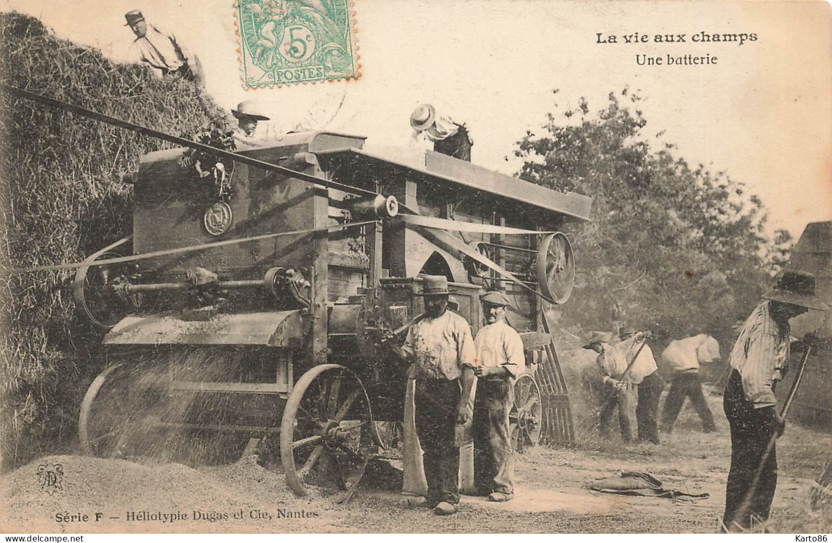 Agriculture * La Vie Aux Champs * Une Batterie * Batteuse Machine Agricole - Tractors
