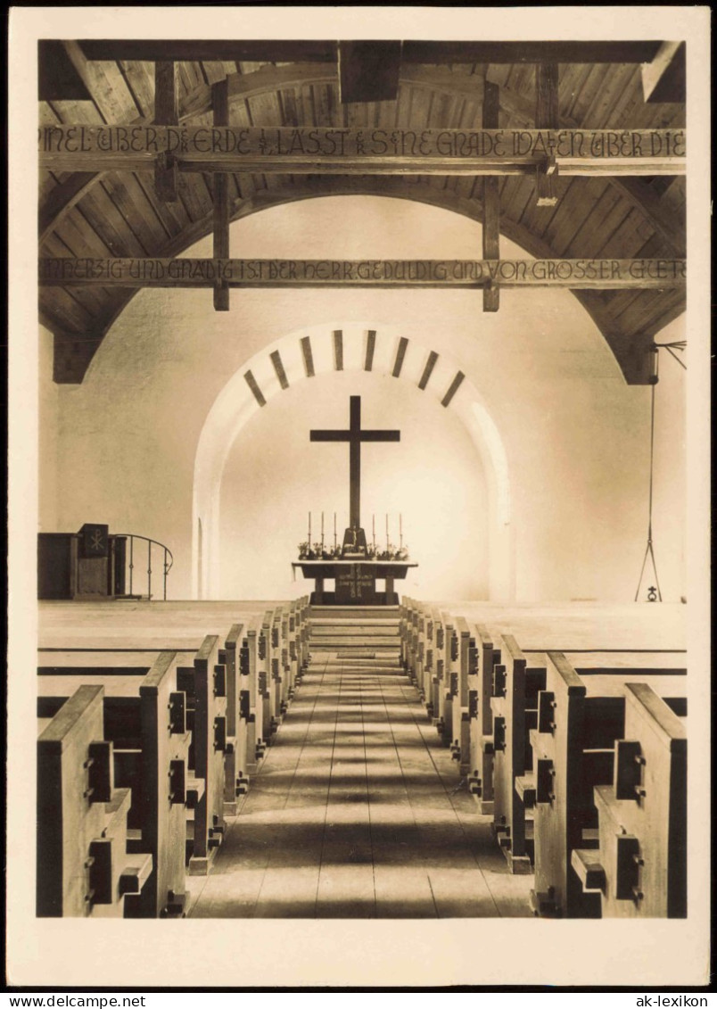 Ansichtskarte Mittenwald Evangelische Dreifaltigkeitskirche 1950 - Mittenwald