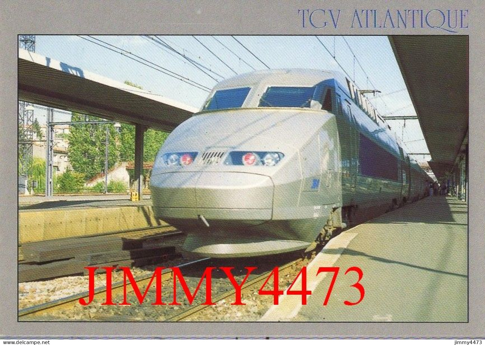 CPM - TGV ATLANTIQUE - Photo G.N. - Edit. La Cigogne Toulouse - Gares - Avec Trains