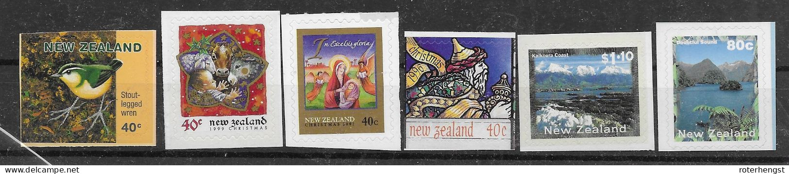 New Zealand Mnh ** 6 Adhesive Stamps - Unused Stamps