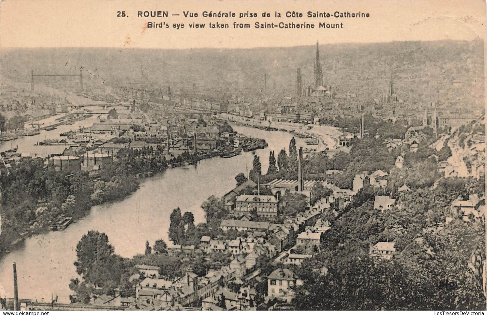 FRANCE - Rouen - Vue Générale Prise De La Côte Sainte Catherine - Carte Postale Ancienne - Rouen