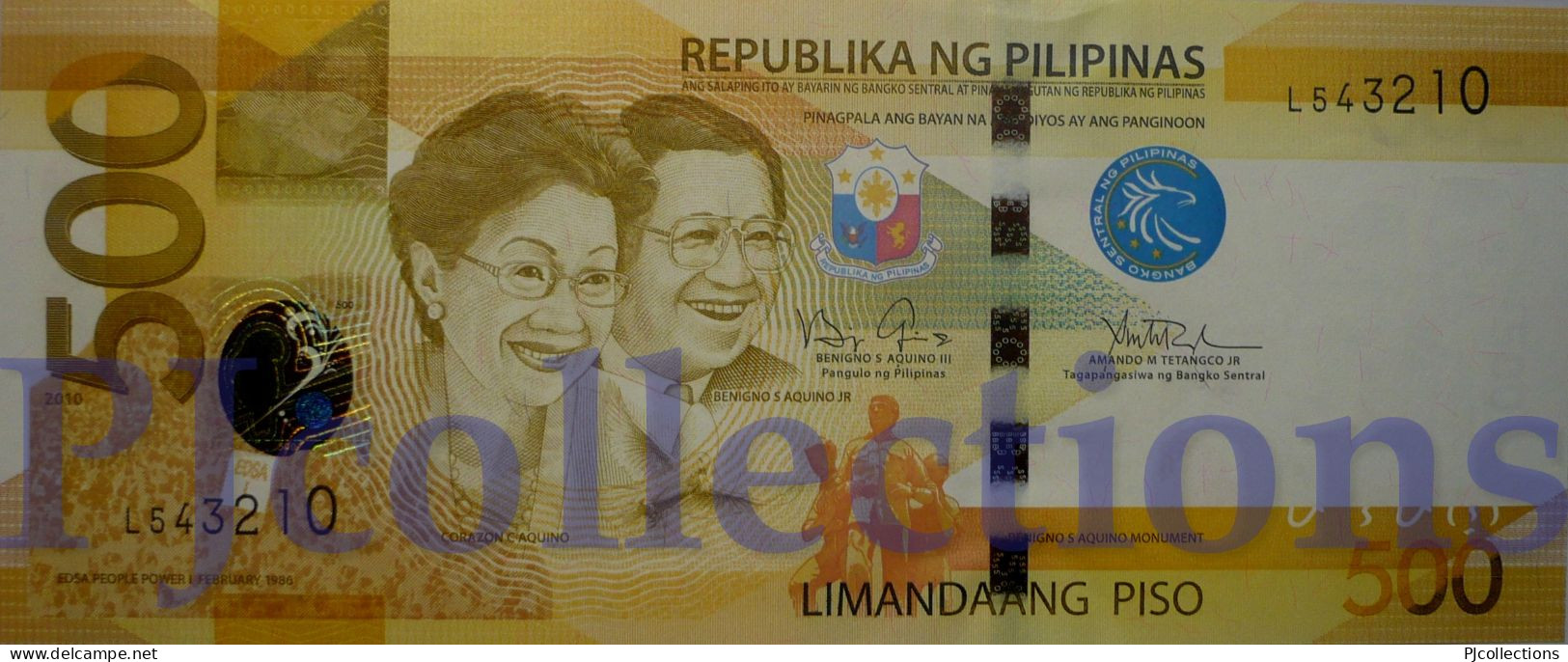 PHILIPPINES 500 PISO 2010 PICK 210a UNC - Filipinas