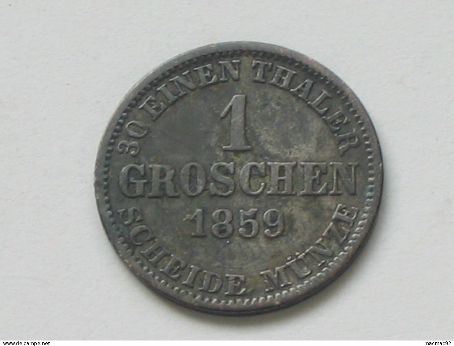 ALLEMAGNE - BRUNSWICK 1 Groschen Type Au Cheval Bondissant 1859 Brunswick  **** EN ACHAT IMMEDIAT **** - Kleine Munten & Andere Onderverdelingen