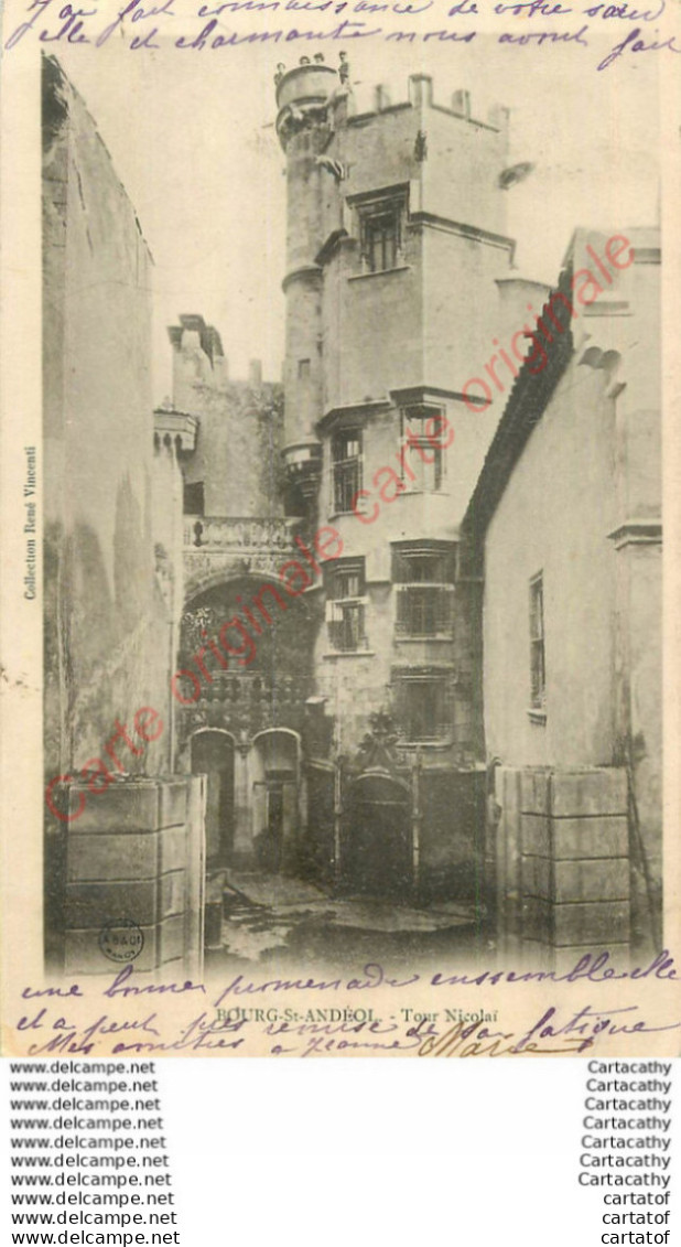 07.  BOURG SAINT ANDEOL .  Tour Nicolaï . - Bourg-Saint-Andéol