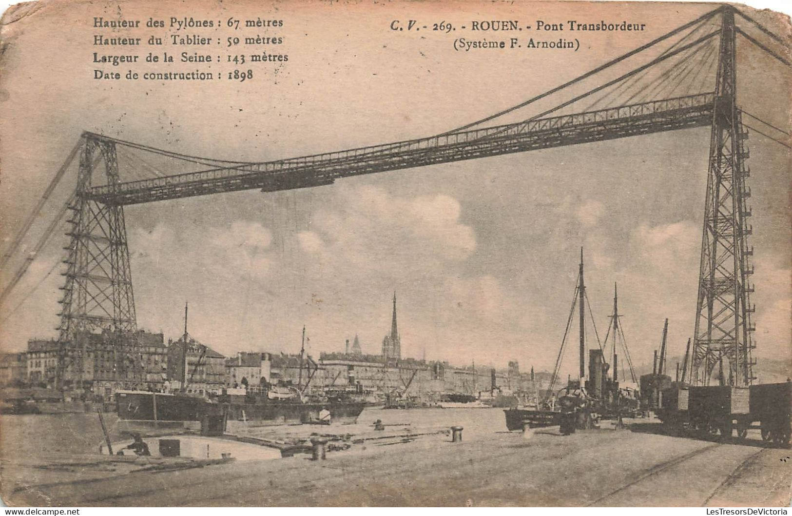 FRANCE - Rouen - Pont Transbordeur - Carte Postale Ancienne - Rouen