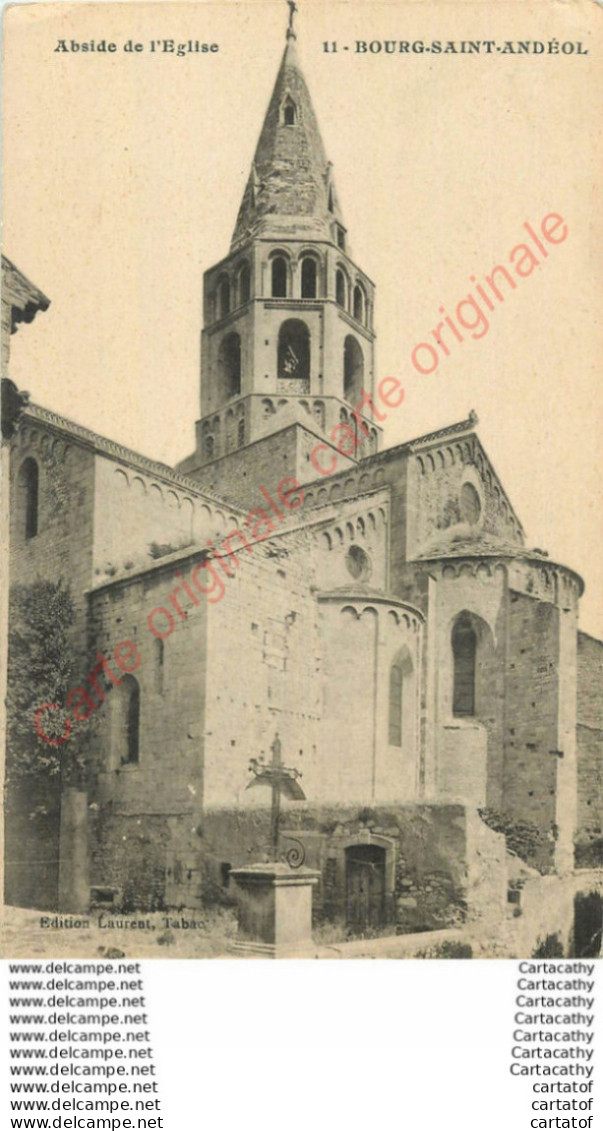 07.  BOURG SAINT ANDEOL .  Abside De L'Eglise . - Bourg-Saint-Andéol